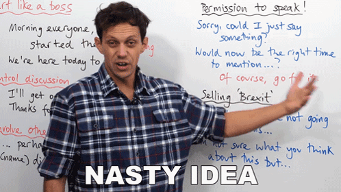 Nasty Idea Benjamin GIF - Nasty Idea Benjamin Engvid GIFs