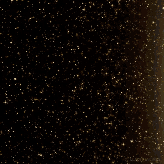 a black background with lots of gold stars