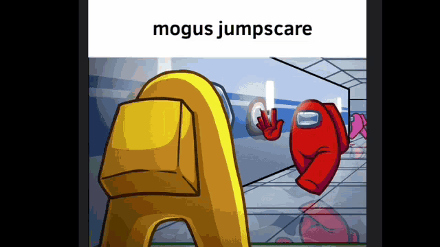 among us is a video game that is being played on a phone
