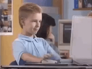 Awesome Computer Kid Computer GIF - Awesome Computer Kid Computer Thumbs Up GIFs