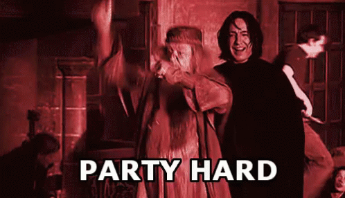 Party Hard GIF - Party Hard Harry Potter Party GIFs