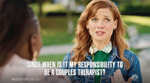 Since When Is It My Responsibility To Be A Couples Therapist Jane Levy GIF - Since When Is It My Responsibility To Be A Couples Therapist Jane Levy Zoey Clarke GIFs