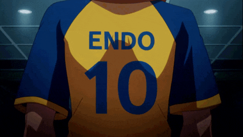 a person wearing a yellow and blue jersey with the number 10 on it