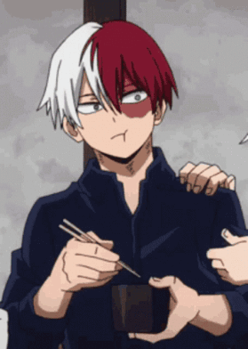 Shoto Eating Rice But Then GIF - Shoto Eating Rice But Then GIFs