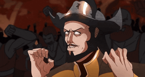 a cartoon of a man with a beard wearing a cowboy hat with the letter z on it