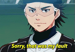 Ace Of Diamond GIF - Ace Of Diamond Sorry That Was My Fault GIFs
