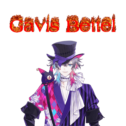 a man with a top hat and a cat on his shoulder stands in front of a white background that says cavis bonoi