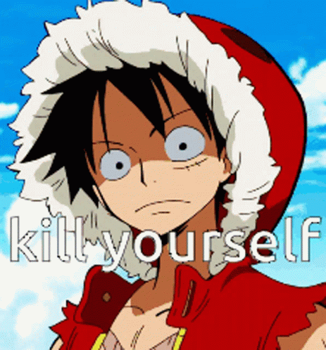 One Piece Kill Yourself GIF - One Piece Kill Yourself Luffy GIFs