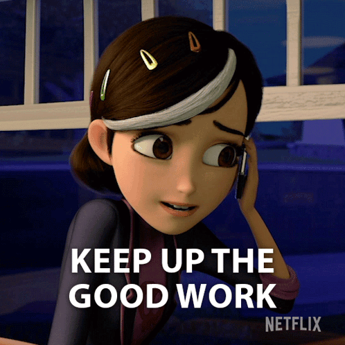 Keep Up The Good Work Claire Nunez GIF - Keep Up The Good Work Claire Nunez Trollhunters Tales Of Arcadia GIFs