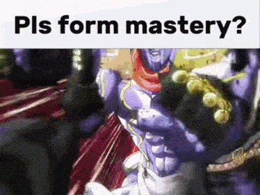 a picture of stardust crusader from jojo 's bizarre adventure is being used as a meme .