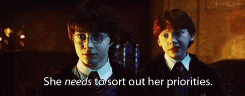 Sort Out Harry Potter GIF - Sort Out Harry Potter Ron Weasley GIFs