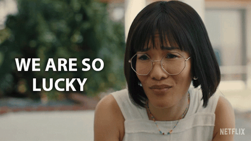 We Are So Lucky Amy Lau GIF - We Are So Lucky Amy Lau Ali Wong GIFs