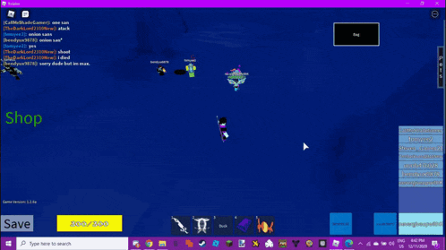 a computer screen shows a person standing in a circle in a game