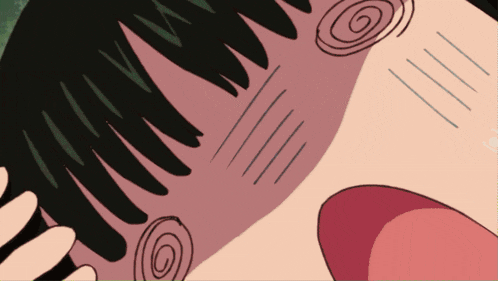 a close up of a person 's face with a swirl around the eyes