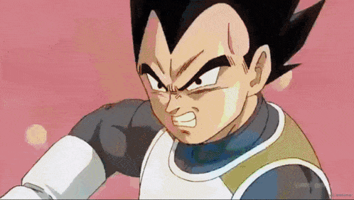 a close up of a cartoon character with an angry expression