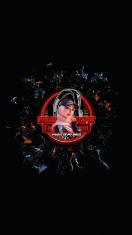 a picture of a man in a red circle with a flame coming out of it that says ' elvis presley '