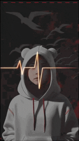 a person wearing a hoodie with a skull and flowers on it