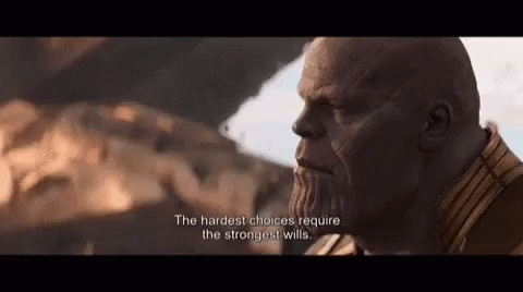 Thanos Sacrifice GIF - Thanos Sacrifice Strongest Wills GIFs