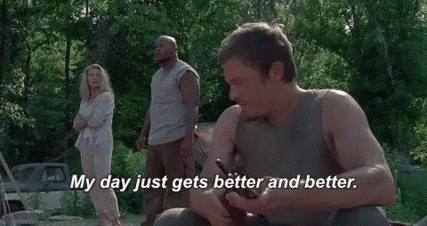 My Day Just Gets Better And Better GIF - Better Day Norman Reedus The Walking Dead GIFs