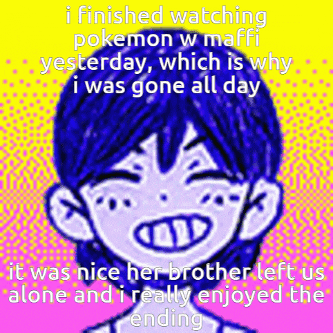 a picture of a boy with a caption that says i finished watching pokemon yesterday