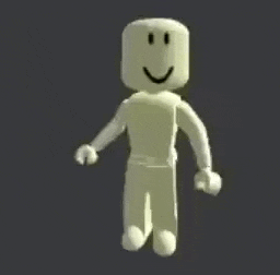 a 3d model of a lego man standing on a black background .