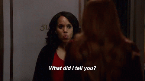 Pissed GIF - Kerry Washington Scandal What Did I Tell You GIFs