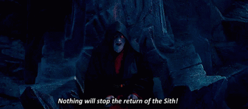 Star Wars Palpatine GIF - Star Wars Palpatine Nothing Will Stop The Return Of The Sith GIFs