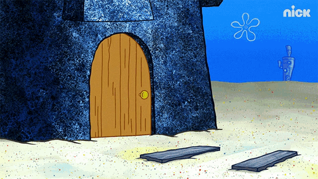 a spongebob squarepants scene with a nick logo