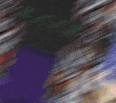 a blurry picture of a person 's face against a purple background