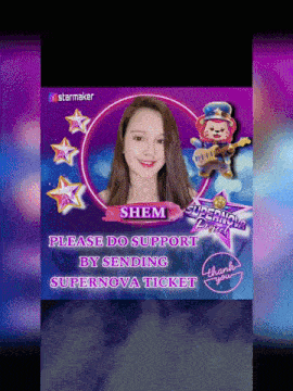 a picture of a girl with the name shem