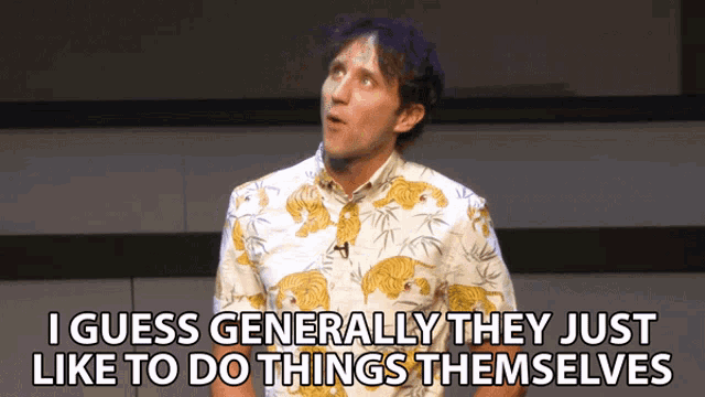 I Guess Generally They Just Like To Do Things Themselves Josh Sundquist GIF - I Guess Generally They Just Like To Do Things Themselves Josh Sundquist I Was Homeschooled GIFs