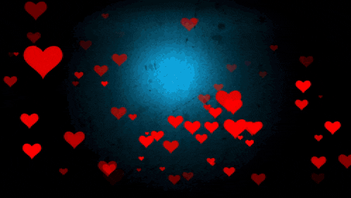 a picture of a girl is surrounded by red hearts and a note that says when