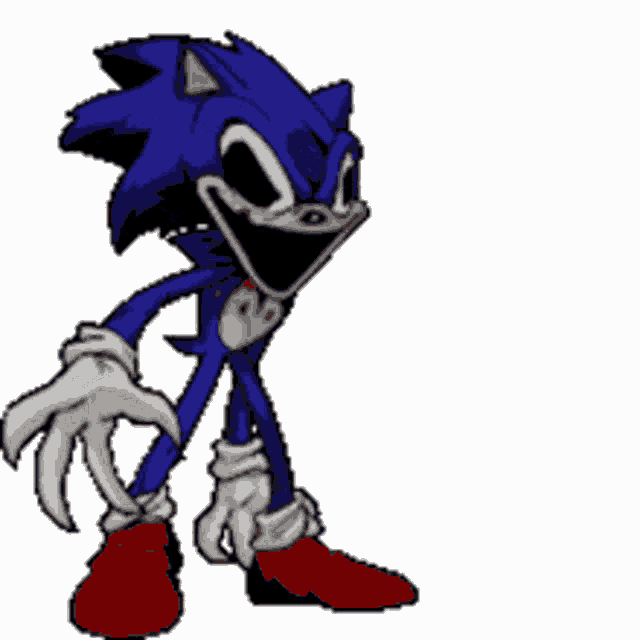 a cartoon of a sonic the hedgehog with a big smile on his face