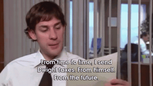 Future Dwight Saves The Day GIF - Theoffice Jimhalpert Dwightschrute GIFs