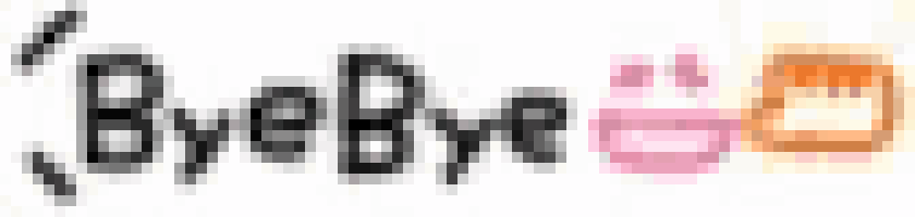a blurry picture of the words bye bye