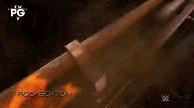 an advertisement for a tv show called rockbottom with a pg rating