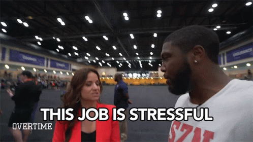 This Job Is Stressful Stressed GIF - This Job Is Stressful Stressed Interviewing GIFs