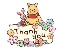 a cartoon of winnie the pooh and piglet sitting on top of a flower bed .