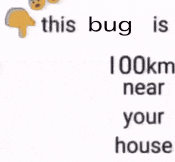 a drawing of a girl with the words this bug is 3 km ear your house