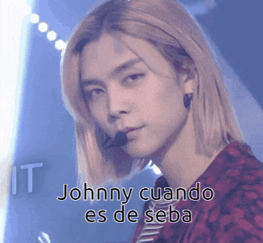 johnny cuando es de seba written on a picture of a man