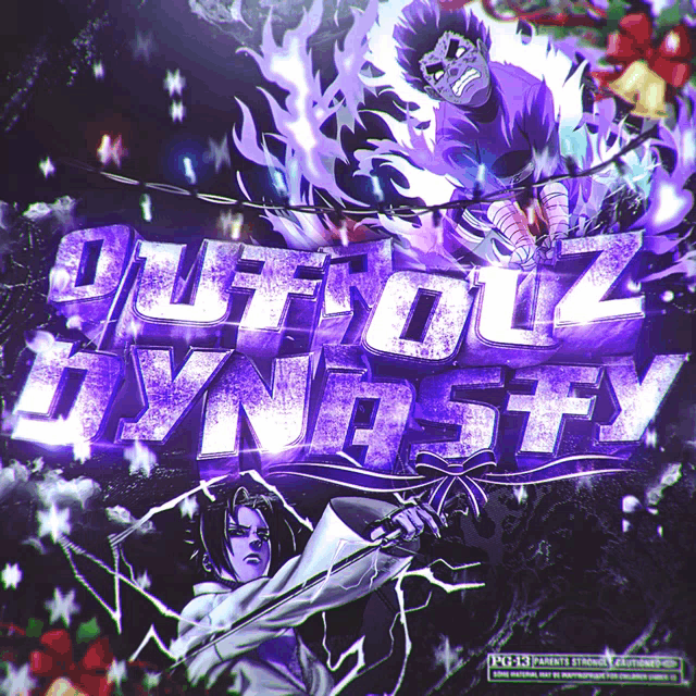 a poster that says without dynasty with a purple background