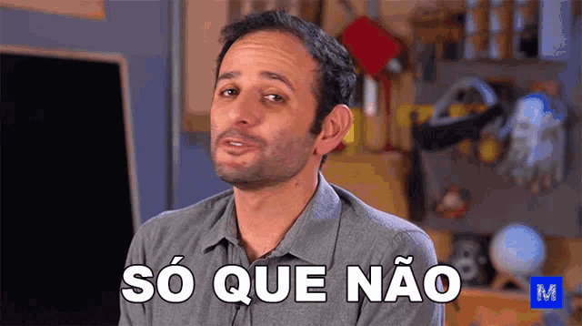 a man says so que nao in a video