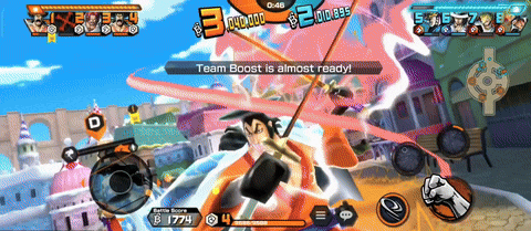 a screenshot of a video game with the words team boost is almost ready