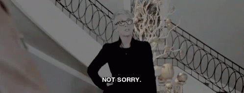 Not Sorry. GIF - Notsorry Sorry Scream Queens GIFs