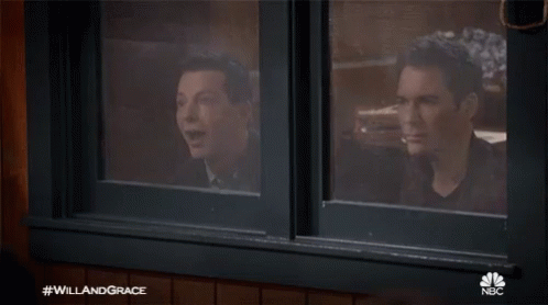 Peepers GIF - Will And Grace Will And Grace Gifs Watching GIFs