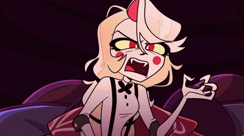 a cartoon character with a bow tie and suspenders making a funny face
