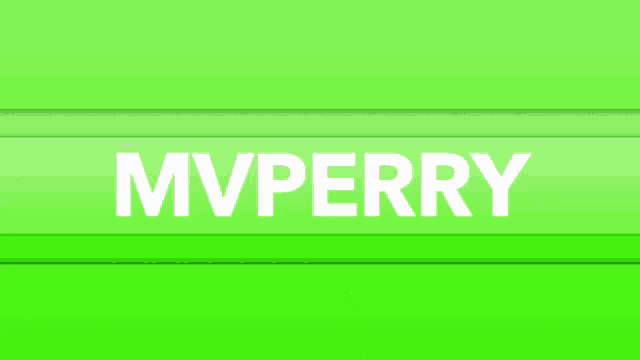 a green background with the word mvperry and a snail on it