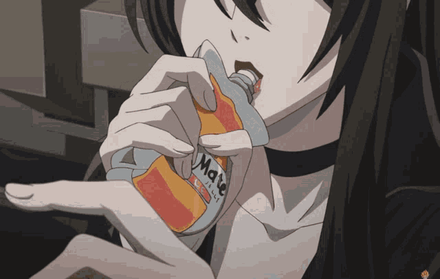 Anime Girl GIF - Anime Girl Drink GIFs