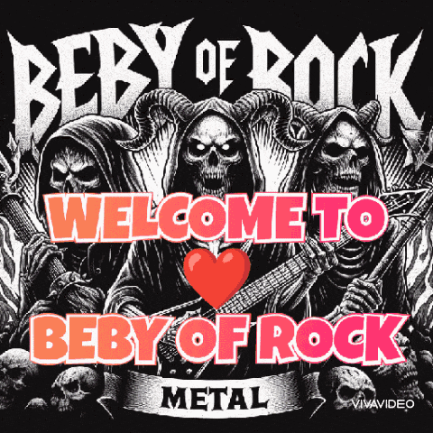a poster that says welcome to baby of rock metal on it