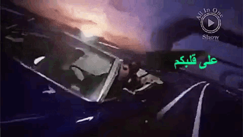 a video of a car crash with the words all in one show on the bottom right